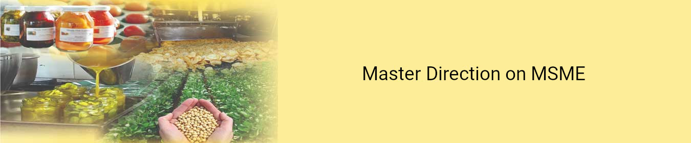 Master Direction on MSME