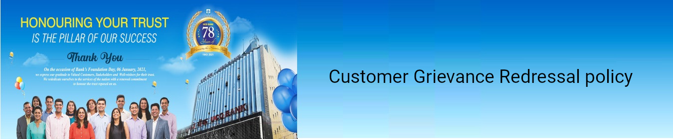 Customer Grievance Redressal policy